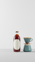 Cold Brew in Glass Bottle