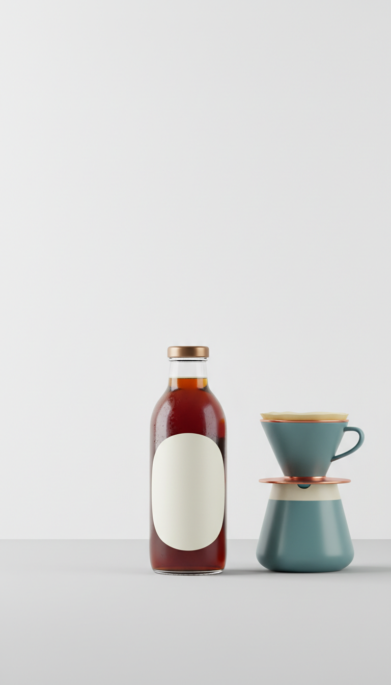 Cold Brew in Glass Bottle